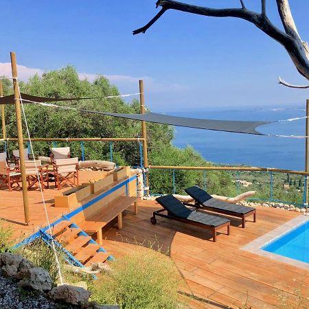 House Teigan Of Villa Intaba Breath Taking Sea Views Corfiot Riviera Corfu Island Greece With Pool Close To Ipsos Beach Pyrgi  Exterior foto