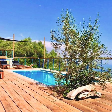 House Teigan Of Villa Intaba Breath Taking Sea Views Corfiot Riviera Corfu Island Greece With Pool Close To Ipsos Beach Pyrgi  Exterior foto